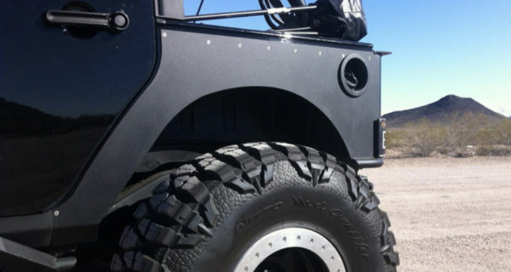 REAR ROCKSKIN BUILDER CORNERS (4DR.) FOR JKU | EVO Manufacturing