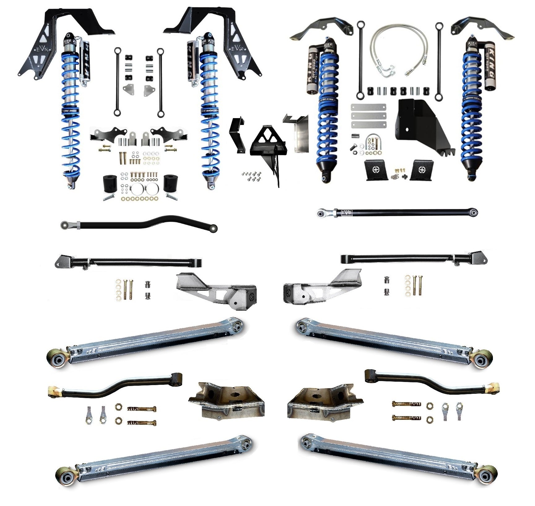 JT (Diesel) King 2.5 Inch Coilover Long Arm PRO PLUS GLADIATOR