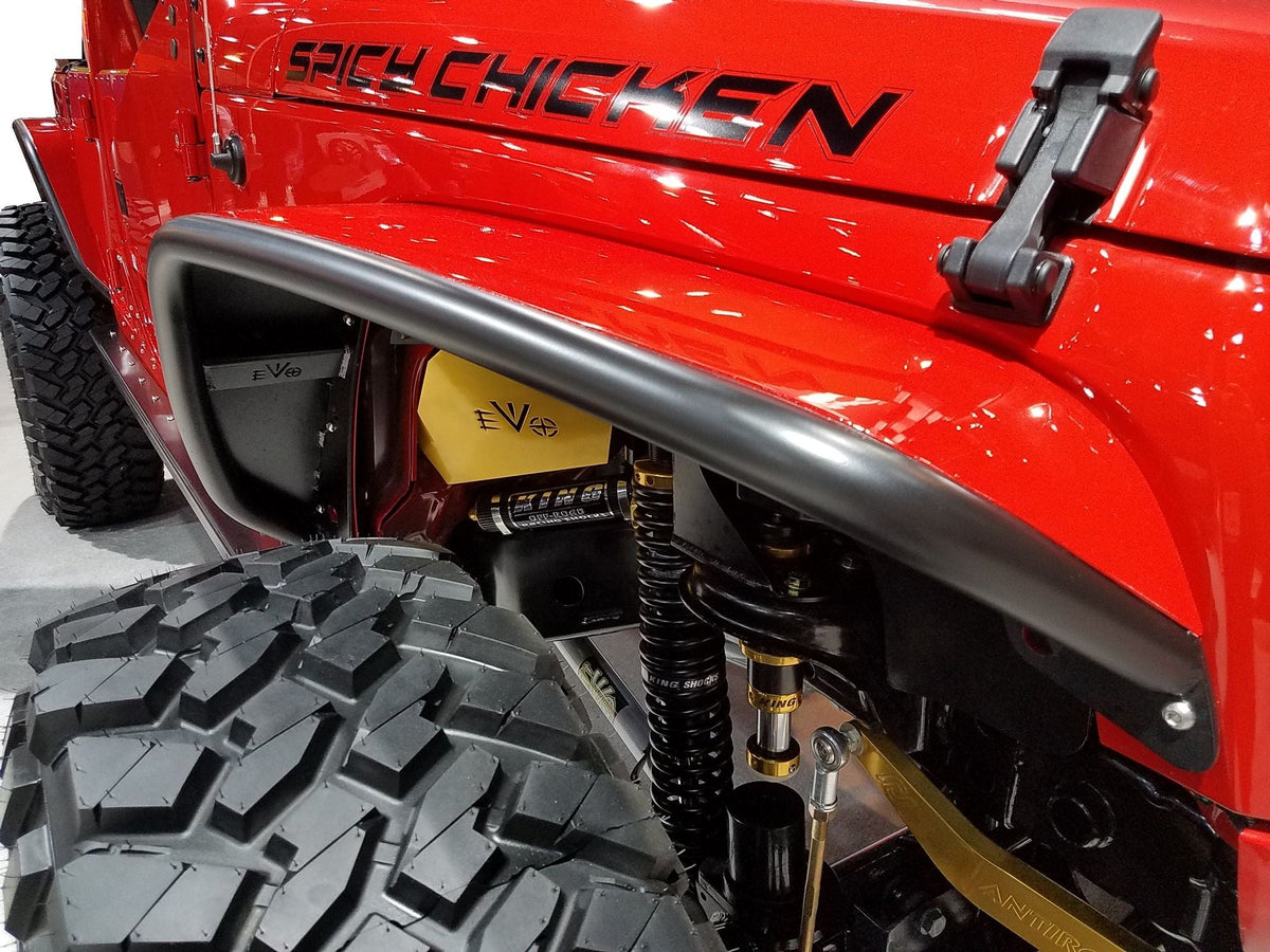 EVO jeep JK用 フロントミニインナーフェンダー JKラングラーの車検完了です♬ 合わせえてフロントインナー