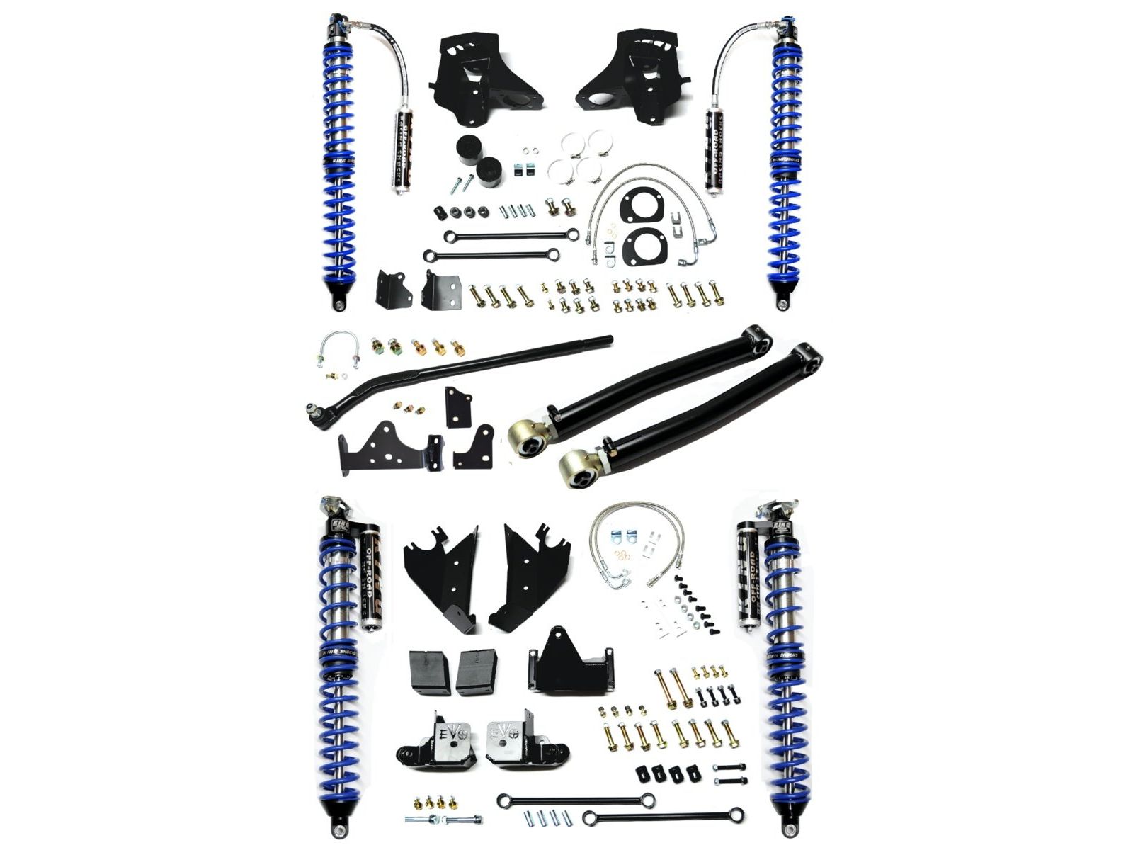 JK JKU EVO 3-5 INCH LIFT KING COILOVER CONVERSION ENFORCER PRO