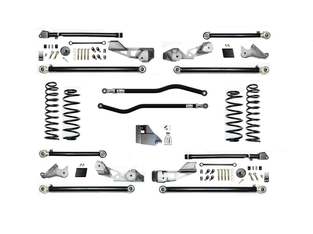 2.5 inch HEAVY DUTY GAS/392 HIGH CLEARANCE LONG ARM JEEP WRANGLER JLU SUSPENSION SYSTEM with HD Springs (4 DOOR ONLY)