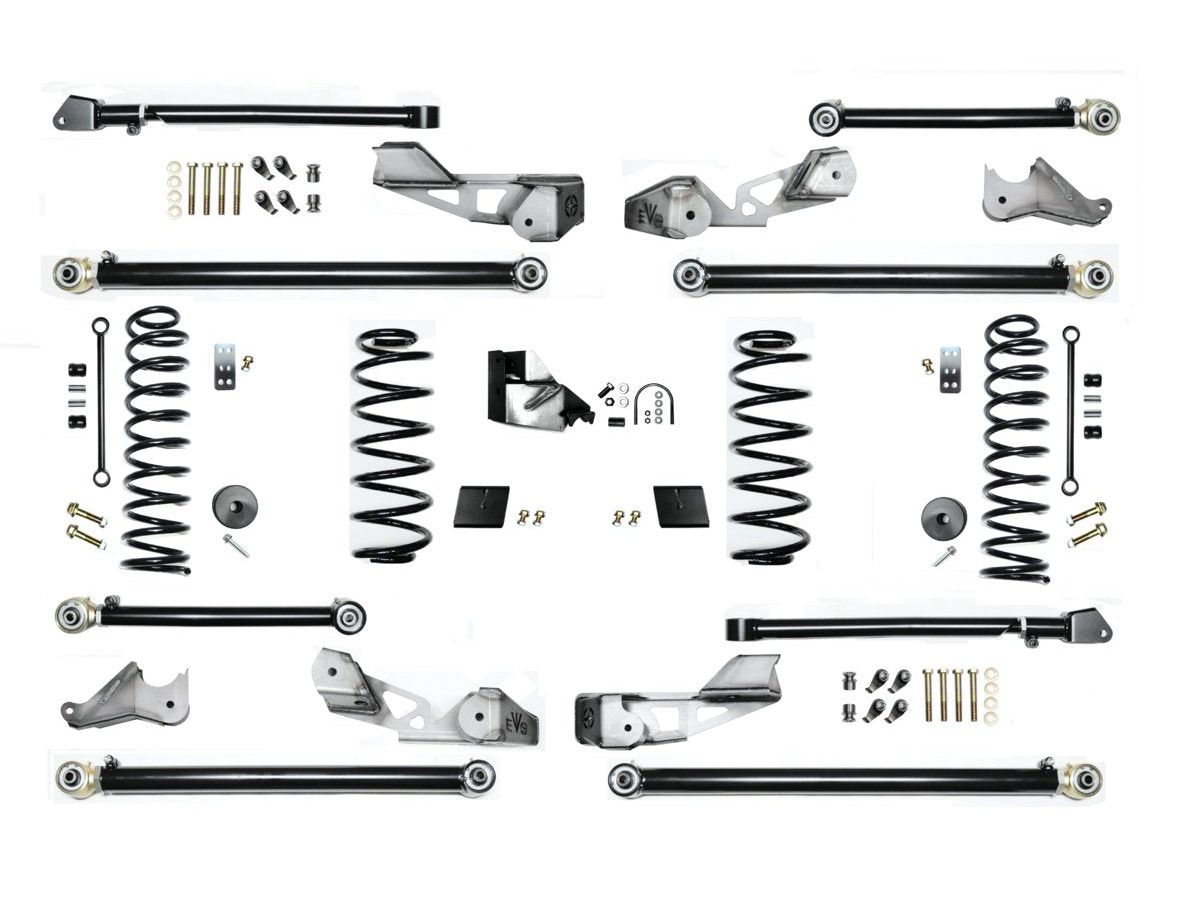 4.5 Inch Adventure X2 Pro Elite Coilover Long-Arm Suspension System for Jeep Wrangler JLU Gas Models Trail Runner System Stage 1 Rock Krawler