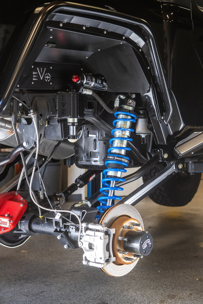 14" Inch Travel EVO SPEC KING REAR FABRICATION Shock Tower 2.5" or 3.0" COILOVER BLACK FOR JT GLADIATOR