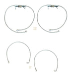 FRONT and Rear BRAKE LINE HOSE PAIR FOR 2.5-6.5