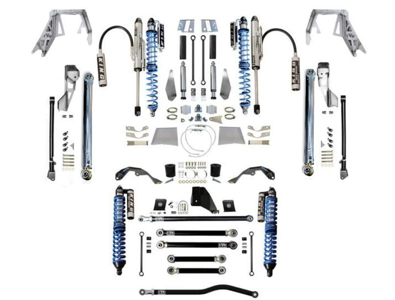 JT (GAS) KING Front Double Throw Down Long Arm Front 2.5 inch KING Coilover Bypass Rear PRO PLUS JEEP GLADIATOR