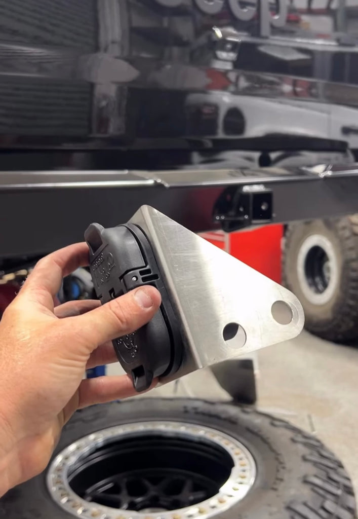 Jeep Gladiator trailer pin connector plug relocation