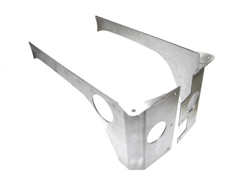 REAR ROCKSKIN CORNERS 4DR (ALUMINUM) FOR JKU | EVO Manufacturing