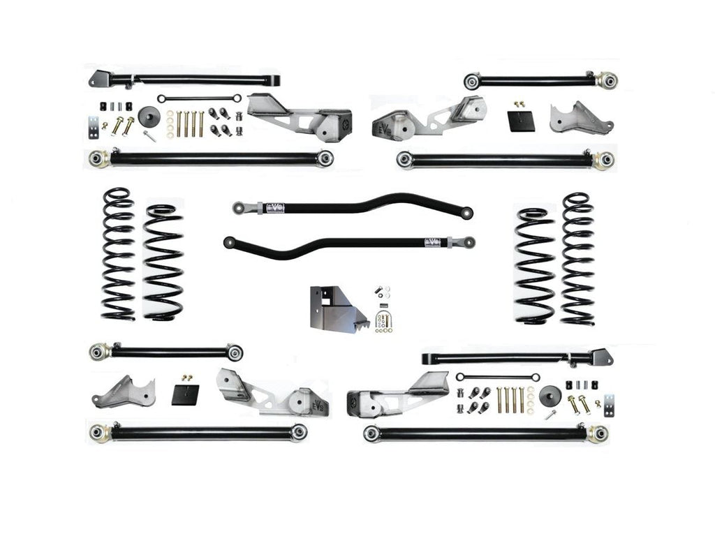 3.5 INCH LIFT GAS HIGH CLEARANCE LONG ARM JEEP WRANGLER JLU SUSPENSION SYSTEM (4 DOOR ONLY)