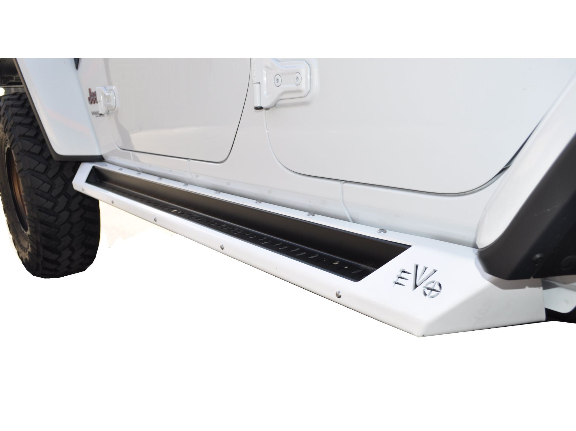 ROCKER STEPS WITH OPTIONAL BODY ROCKSKINS, 4 DOOR FOR JLU | EVO ...