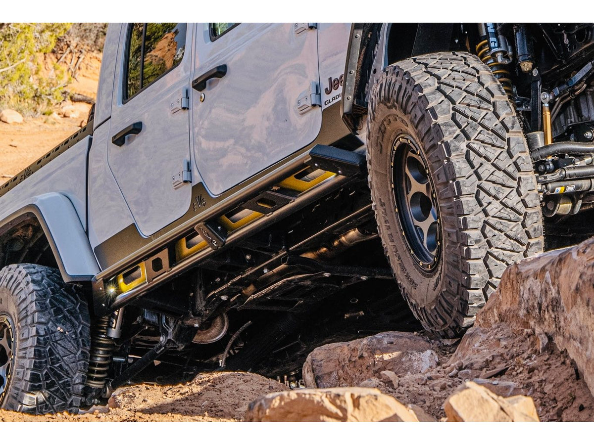 Jeep Gladiator JT KSPEC Rock Sliders | EVO Manufacturing